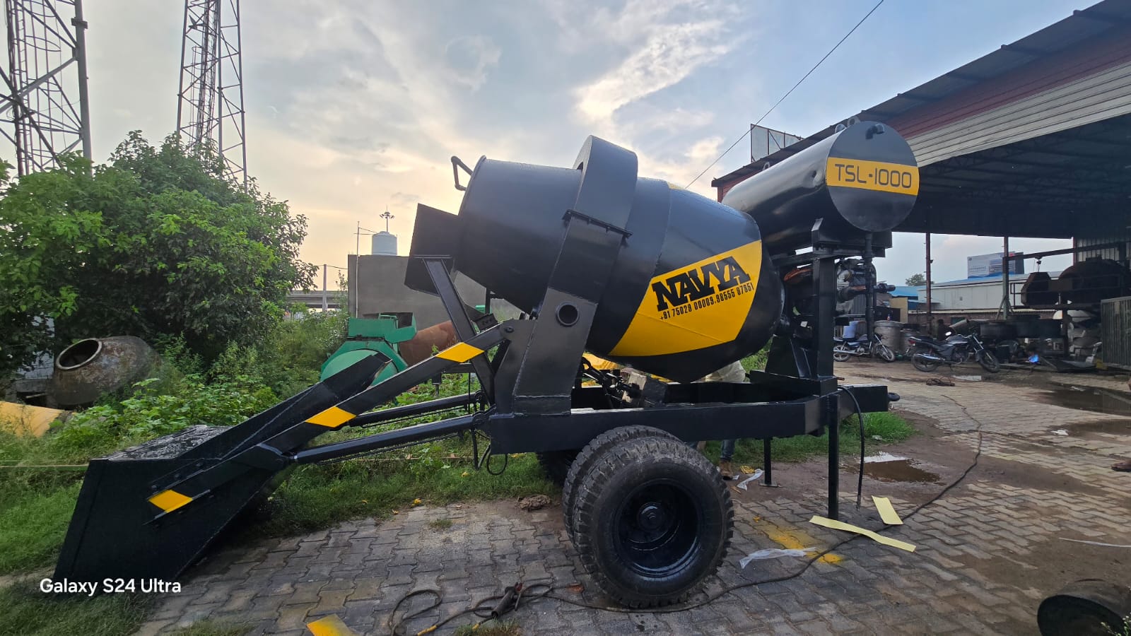 Tractor operated Self Loading Concrete Mixer